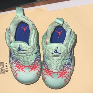 Blue and Green Jordans